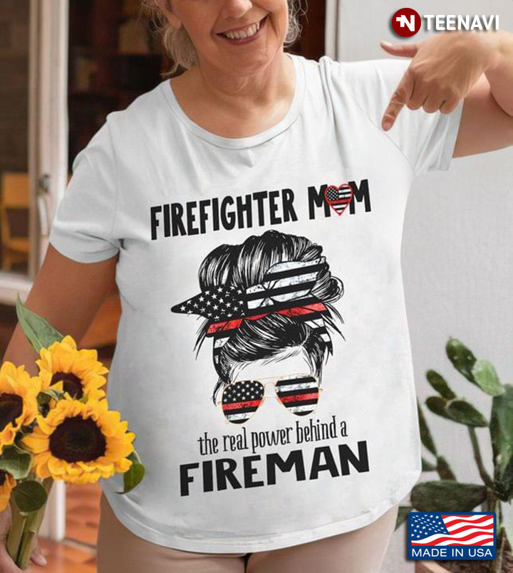 Firefighter Mom The Real Power Behind A Fireman Woman With Headband And Glasses