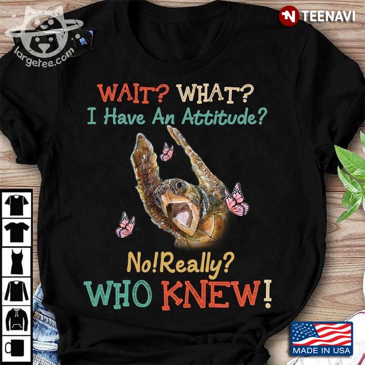 Wait What I Have An Attitude No Really Who Knew Turtle And Butterflies