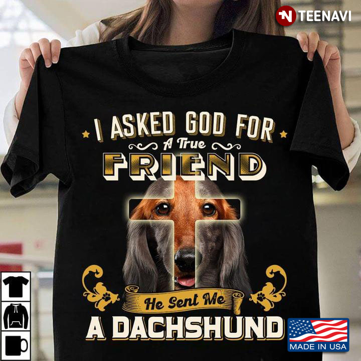 I Asked God For A True Friend He Sent Me A Dachshund