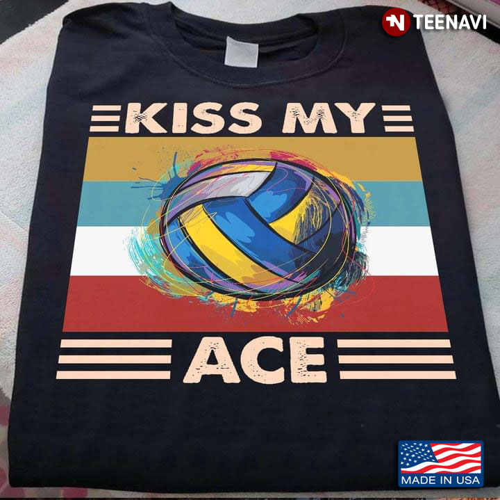 Kiss My Ace Volleyball Vintage