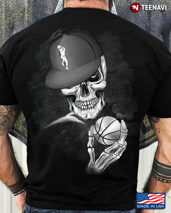 Skeleton With Hat And Ball Volleyball