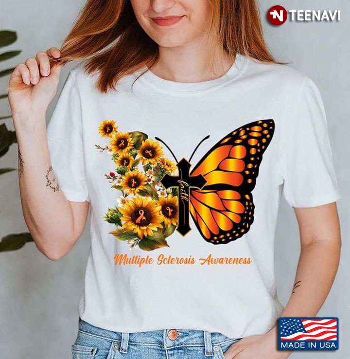 Multiple Sclerosis Awareness Shirt, Ms Sunflower Multiple Sclerosis Awareness Shirt, Ms Sunflower