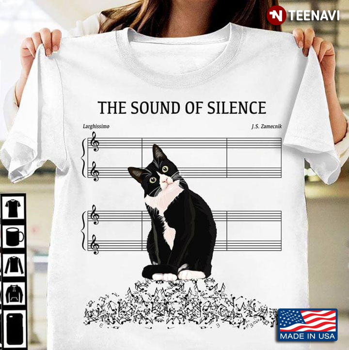 The Sound Of Silence Music Bar Line Without Music Notes Cat