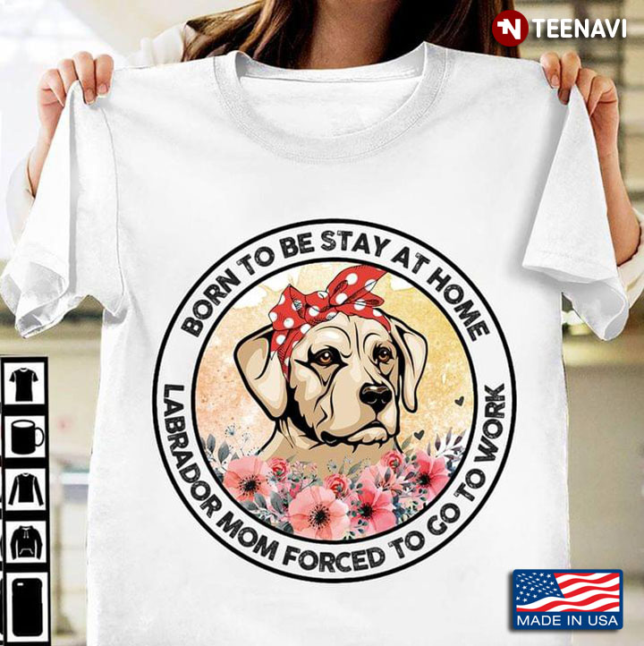 Labrador With Headband And Flowers Born To Be Stay At Home Labrador Mom Forced To Go To Work