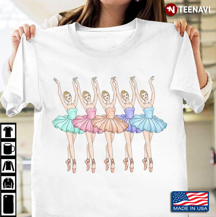 Five Ballerinas Ballet Lovers T-Shirt