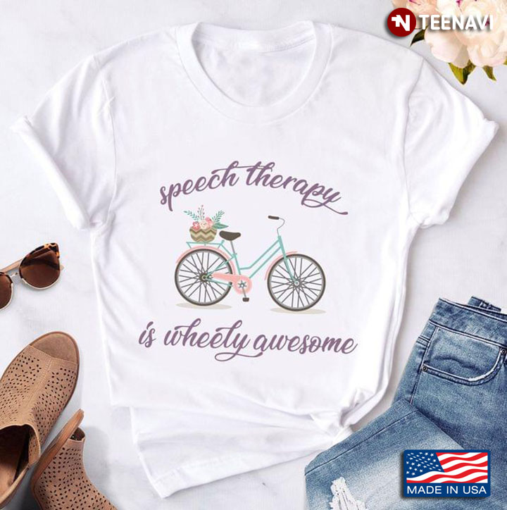 Speech Therapy Is Wheely Awesome Bicycle With Flowers