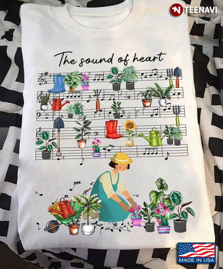 The Sound Of Heart Gardening Music Bar With Notes And Plants