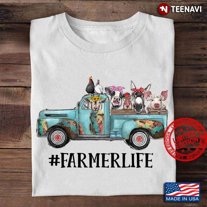 Farmerlife Car With Chickens Heifer Cow Horse And Pig