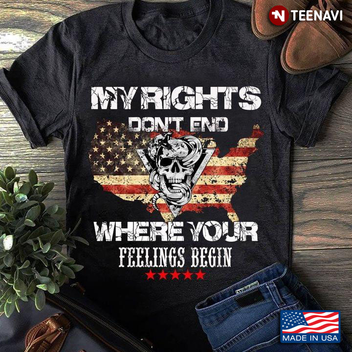 My Rights Don't End Where Your Feelings Begin Viking Skull