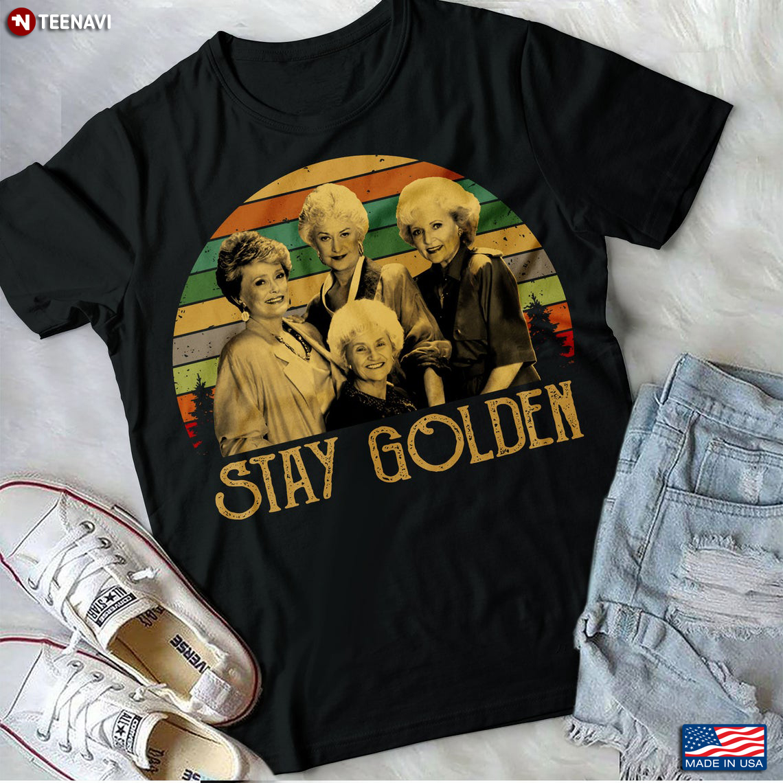 Stay Golden The Golden Girls Betty White Rue McClanahan Beatrice Arthur And Estelle Getty Vintage