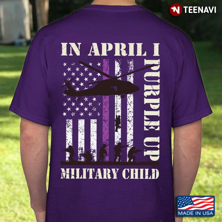 In April I Purple Up Military Child