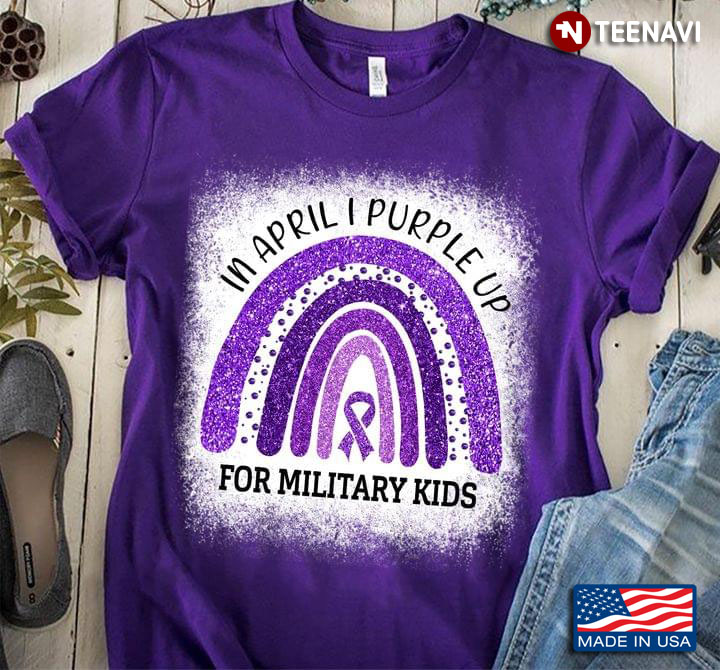 In April I Purple Up For Military Kids