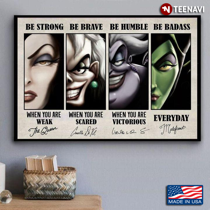 Vintage Four Queens Of Mean With Signatures Be Strong When You Are Weak Be Brave When You Are Scared