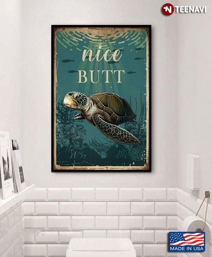 Vintage Sea Turtle Nice Butt