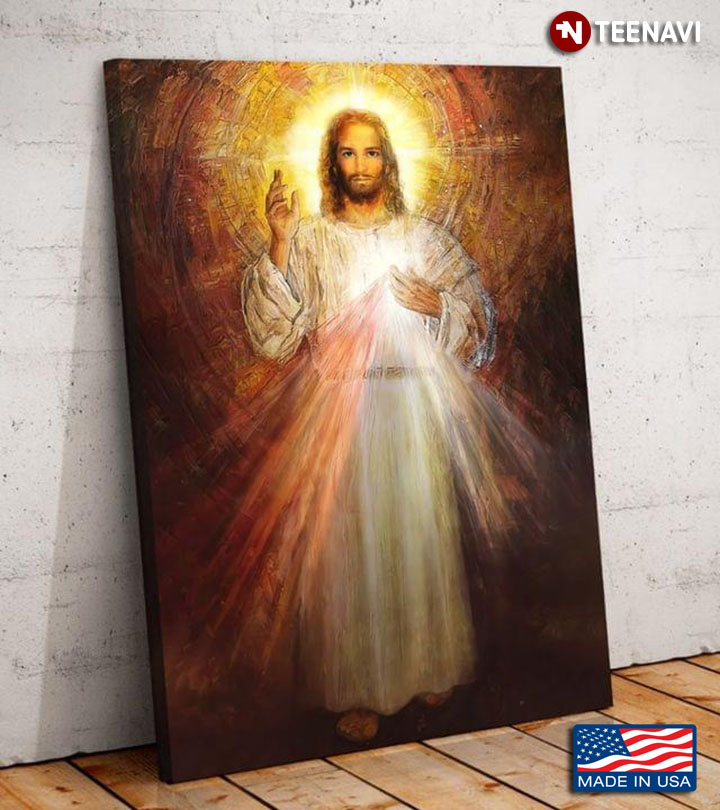 Divine Mercy, Sacred Heart Of Jesus Painting