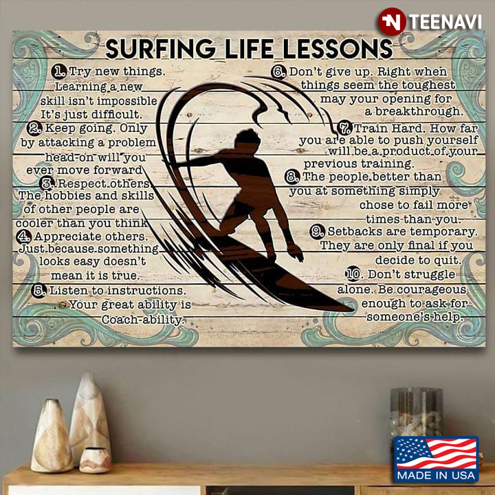 Vintage Surfer Surfing Life Lessons