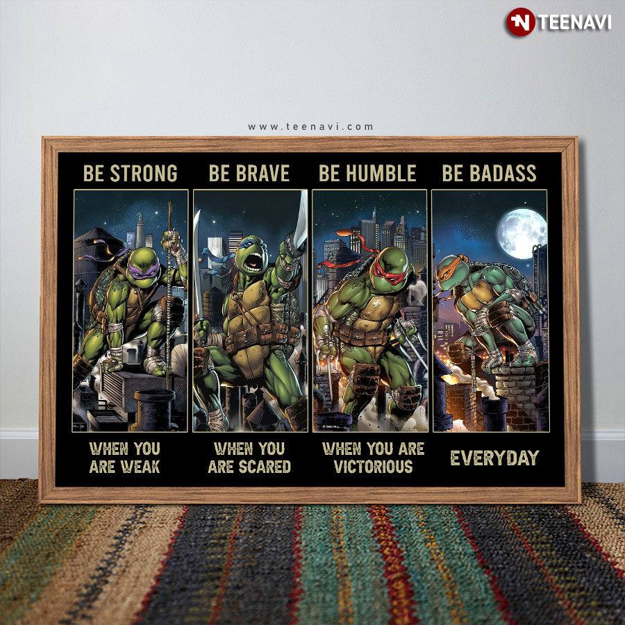 TIDEとTeenage Mutant Ninja Turtlesのコラボレーションポスター