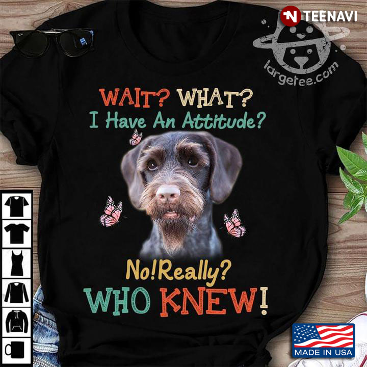 German Wirehaired  Pointer Wait What I I Have An Attitude No Really Who Knew