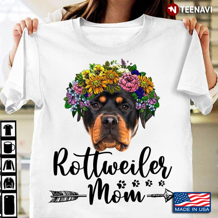Rottweiler Mom Flowers
