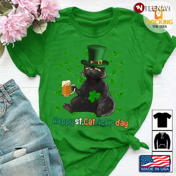 Happy St Cat Tricks Day Black Cat Beer
