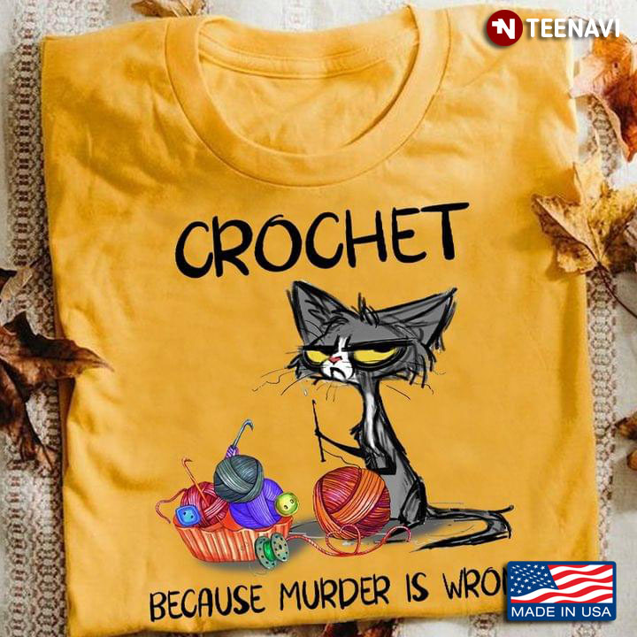 Cat Crochet Because Murder Is Wrong 2