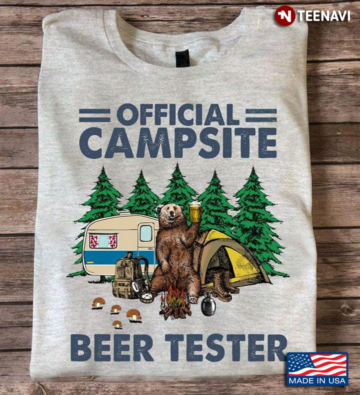 Camping Bear Official Campsite Beer Tester