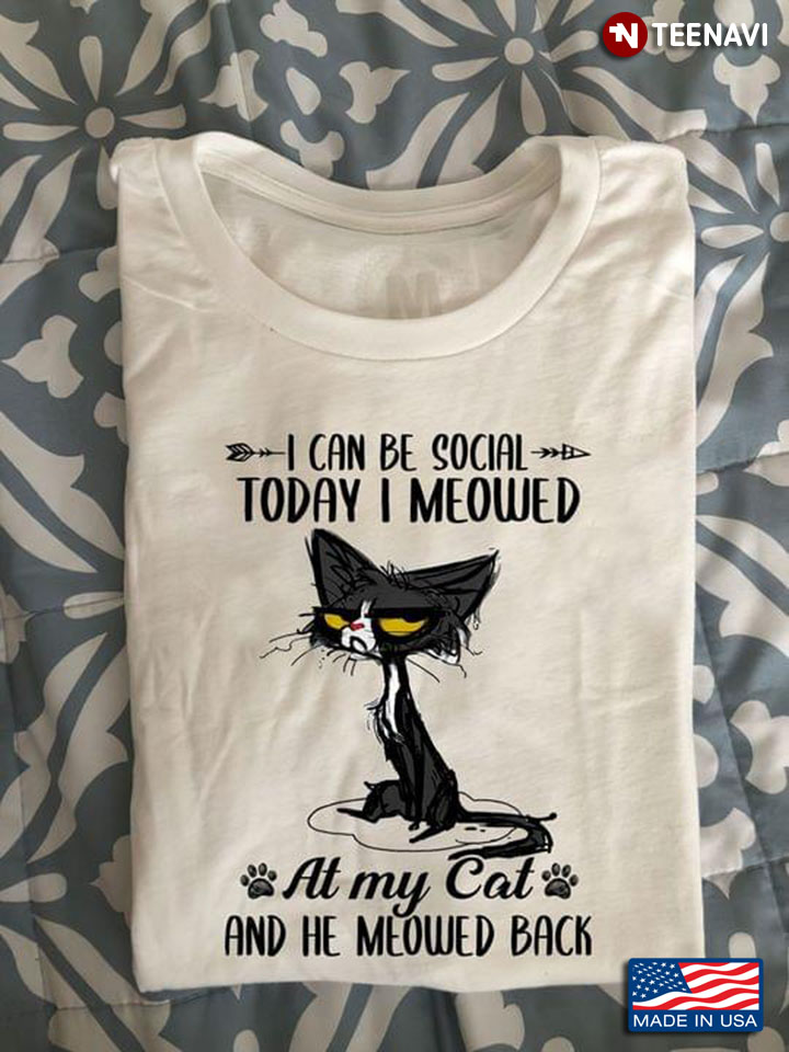 I  Can Social Today I Meowed At My Cat And He Meowed Back