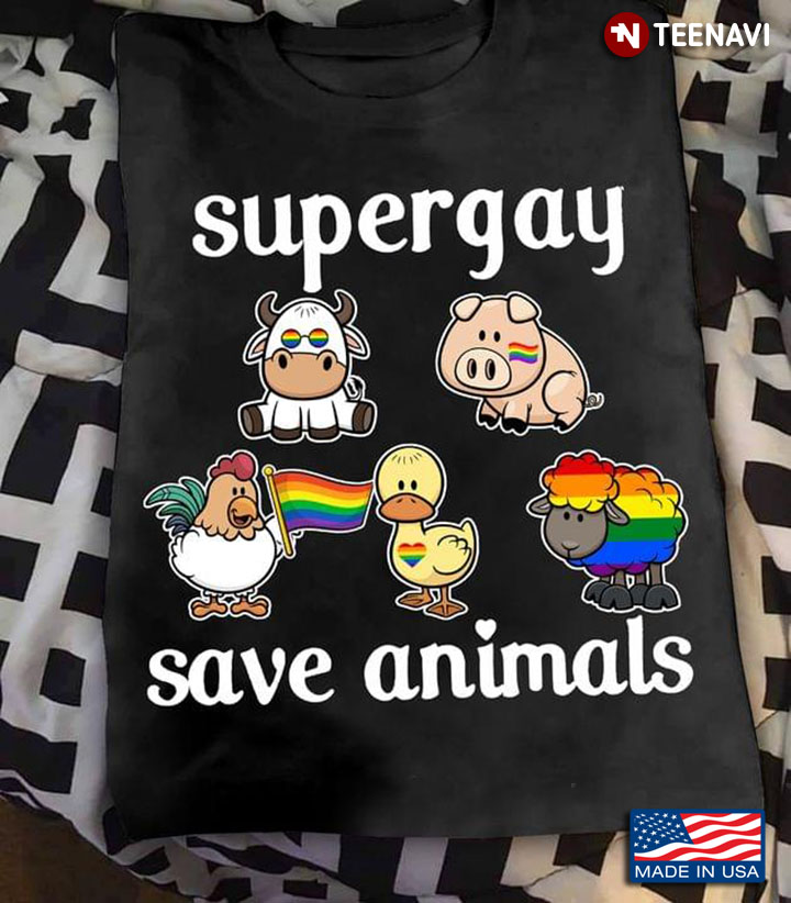 Supergay Save Animals Vegant LGBT Pride