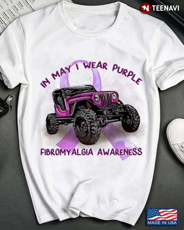 Jeep In May I Wear Purple Fibromyalgia Awareness