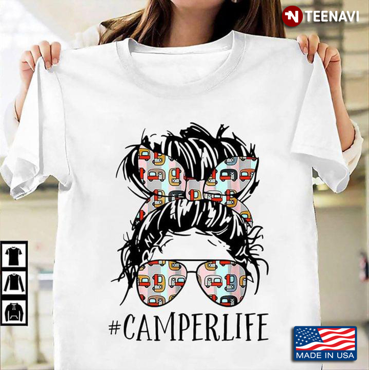 Cool Lady With Sunglasses Bandana #CamperLife