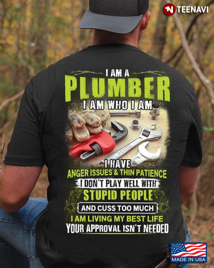 I Am A Plumber I Am Who I Am I Have Anger Issues & Thin Patience I Don't Play Well With Stupid