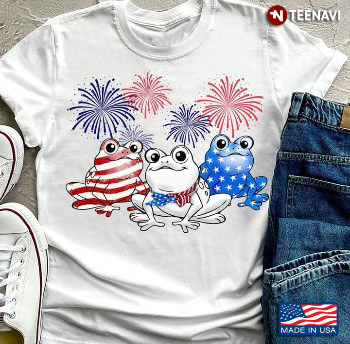 Three Frogs Fireworks American Flag
