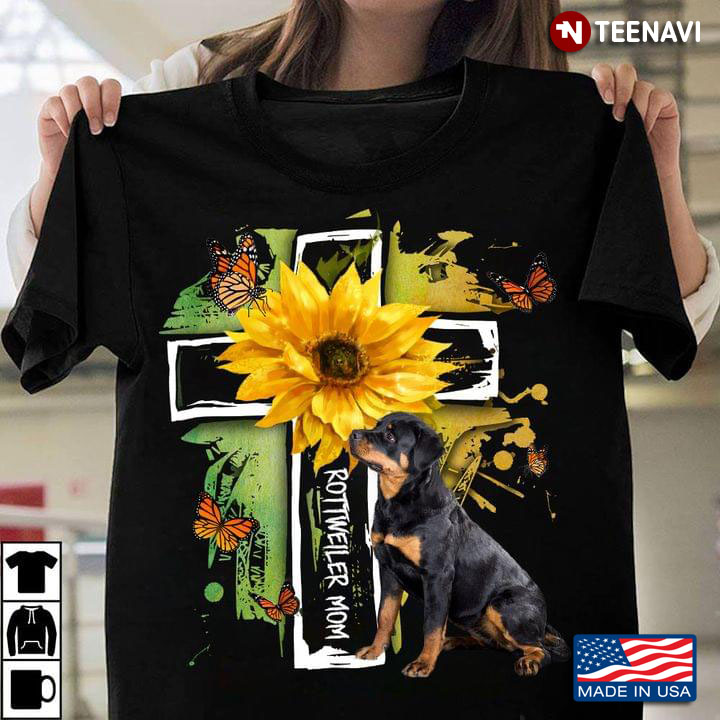 Jesus With Rottweiler Mom Sunflower