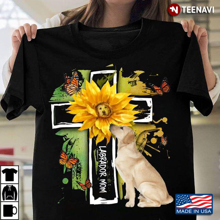 Labrador Mom Jesus With Sunflower