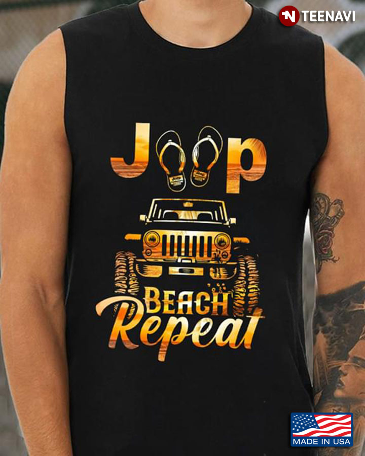Jeep Flip Flops Beach Repeat