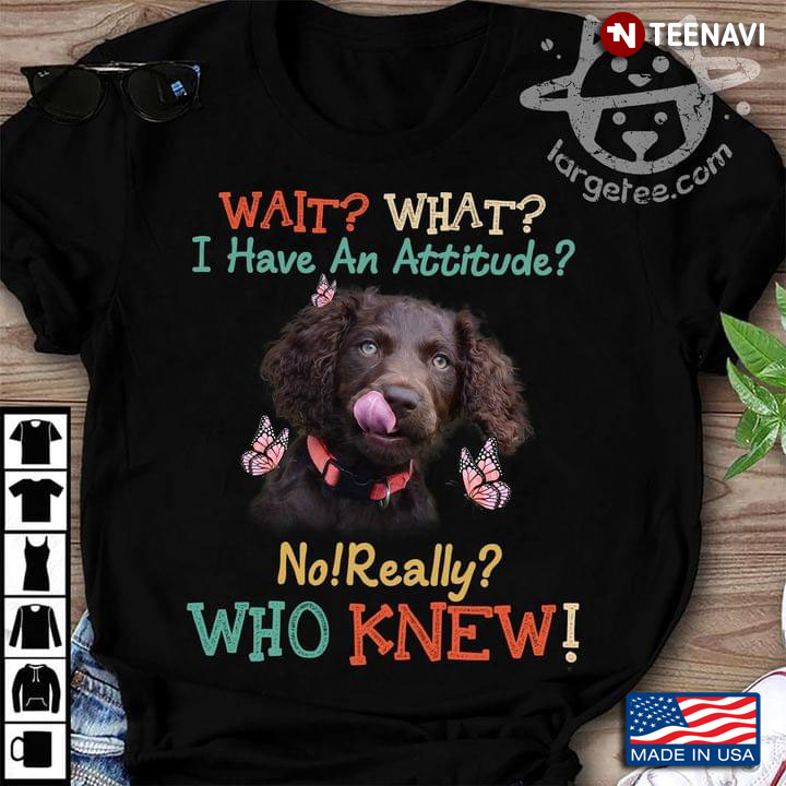 Boykin Spaniel And Butterflies Wait What I Have An Attitude No Really Who Knew