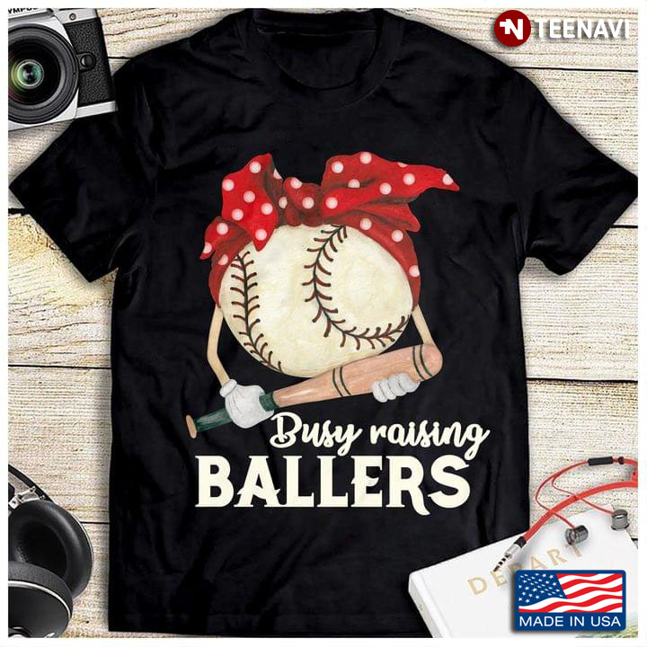 Baseball Busy Raising Ballers Baseball Ball With Headband And Baseball Bat