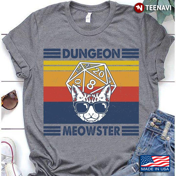 Dungeon Meowster Cat Vintage