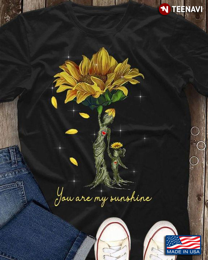 You Are My Sunshine Sunflowers Mom And Daughter
