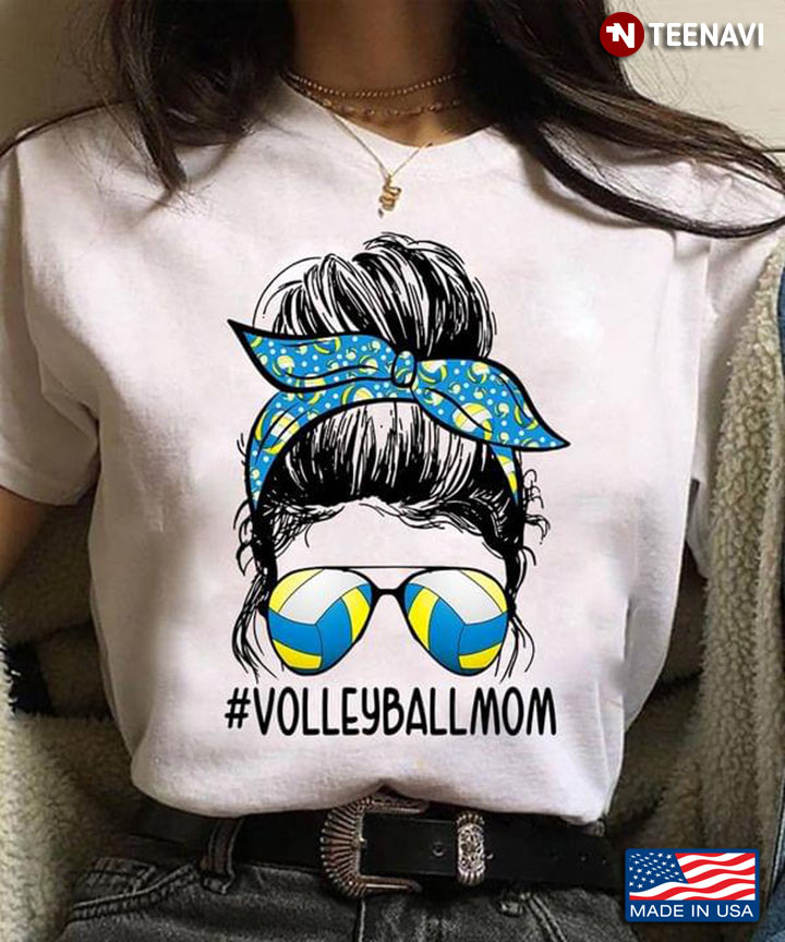 Volleyballmom Woman With Headband And Glasses