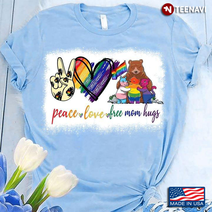LGBT Bears Peace Love Free Mom Hugs