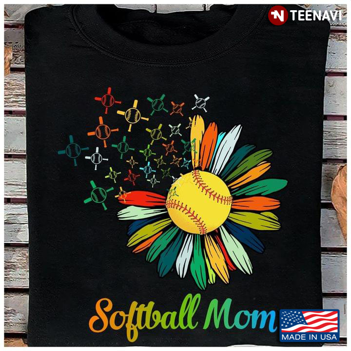 Softball Mom Daisy And Softball Ball