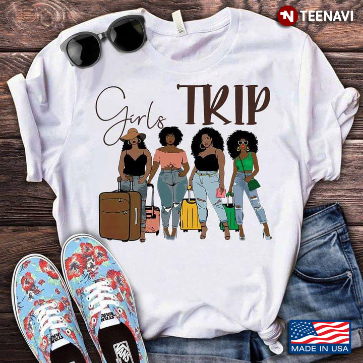 Girls Trip Four Black Women With Suitcases