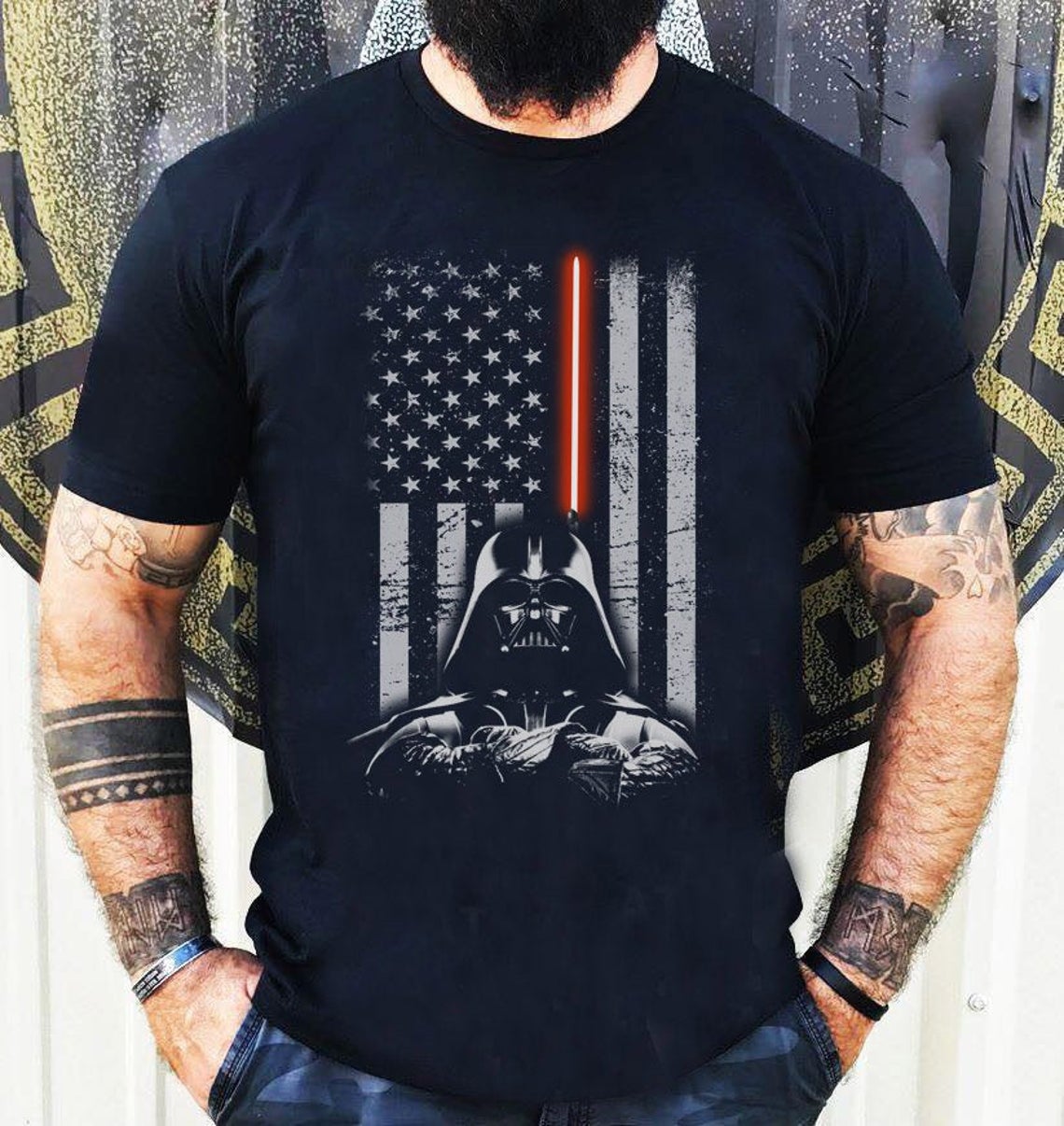 Darth Vader Star Wars American Flag