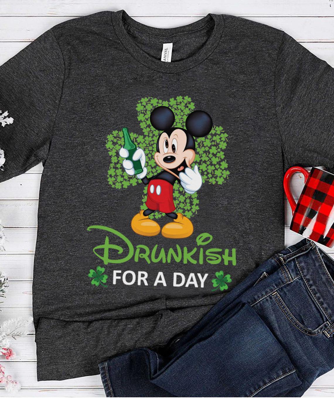 Drunkish For A Day Mickey St Patricks Day