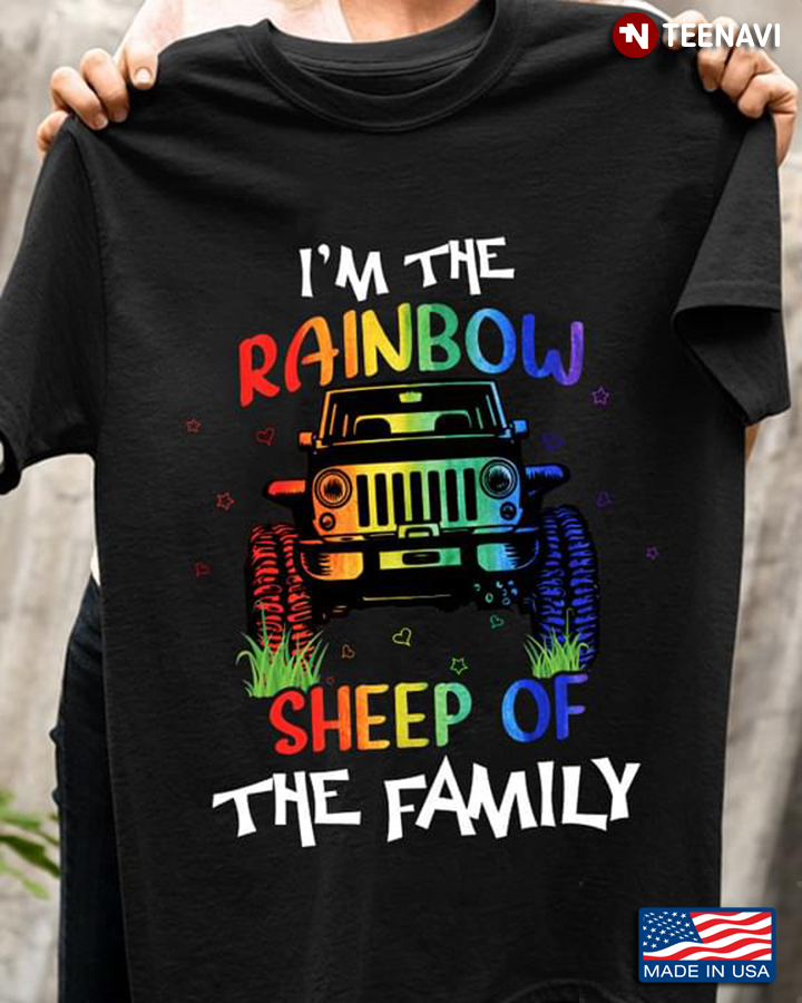 LGBT Jeep I'm The Rainbow Sheep Of The Family
