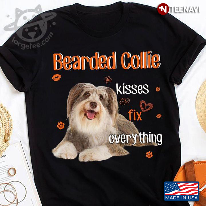 Bearded Collie Kisses Fix Everything