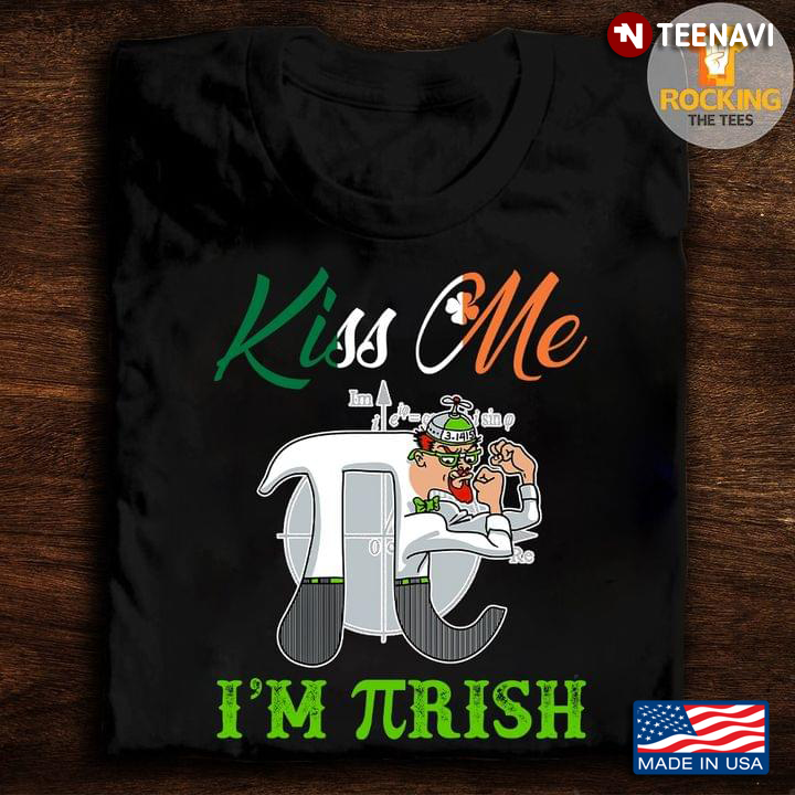 Kiss Me I'm πirish Math St Patricks Day
