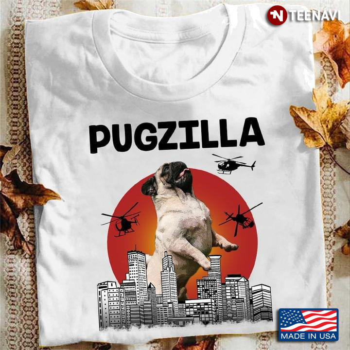 Pugzilla Pug And Helicopters