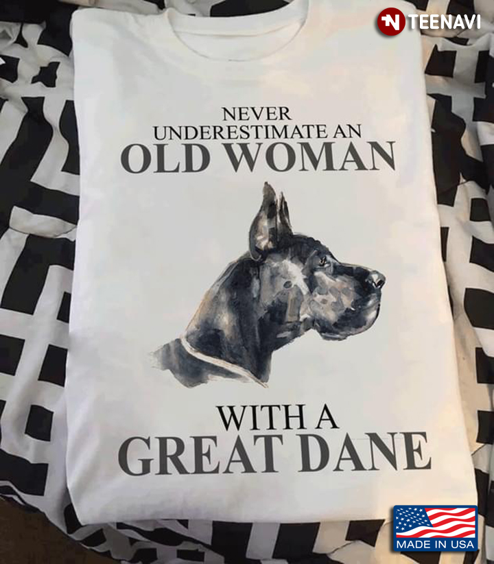 Never Underestimate An Old Woman With A Great Dane
